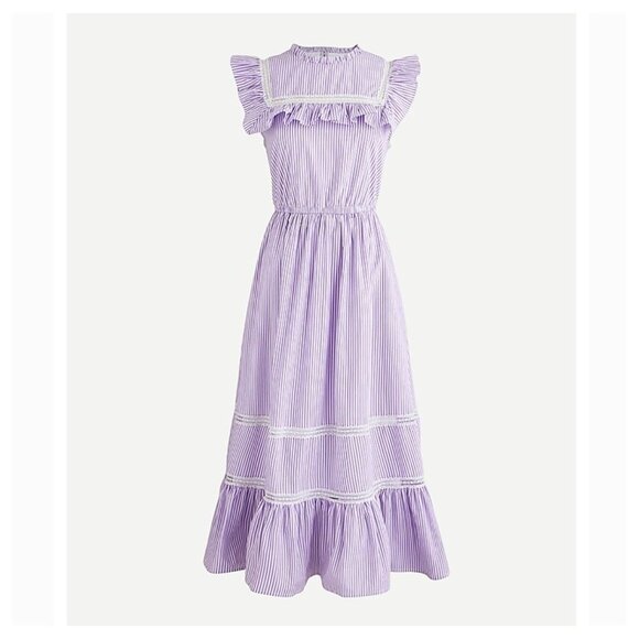 J Crew Tiered Ruffle Dress - Picture 1 of 6